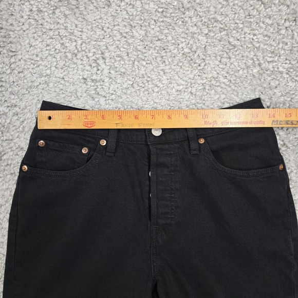 Levi's 501 Women's Button Fly Straight Leg Jeans 29x30 (fits 26x29) Grunge Y2K - Picture 9 of 14